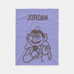 Sesame Street   Count von Count   Add Your Name Fleece Blanket