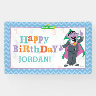 Sesame Street Count von Count Birthday Banner