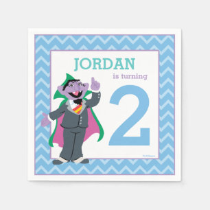 Sesame Street Count von Count Birthday Napkin