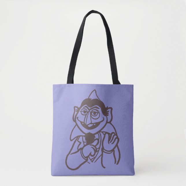 Sesame Street | Count von Count Bright Tote Bag (Front)