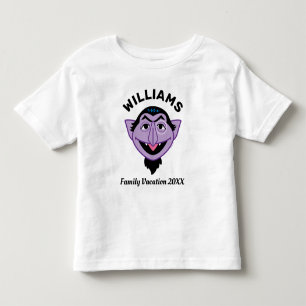 Sesame Street   Count von Count Family Vacation Toddler T-Shirt