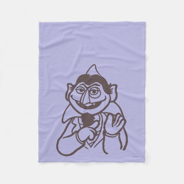 Sesame Street | Count von Count Fleece Blanket (Front)