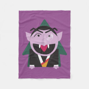 Sesame Street   Count von Count Illustration Fleece Blanket