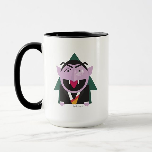 Sesame Street | Count von Count Illustration Mug (Left)