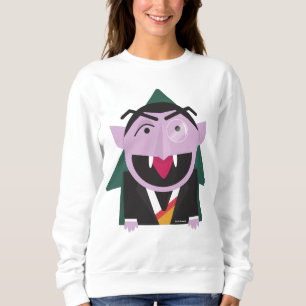 Sesame Street   Count von Count Illustration Sweatshirt