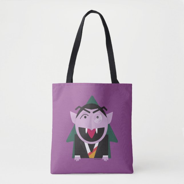 Sesame Street | Count von Count Illustration Tote Bag (Front)