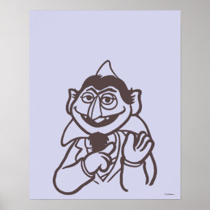 Sesame Street   Count von Count Poster