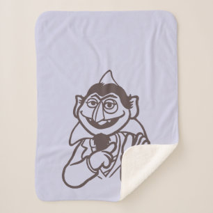 Sesame Street   Count von Count Sherpa Blanket