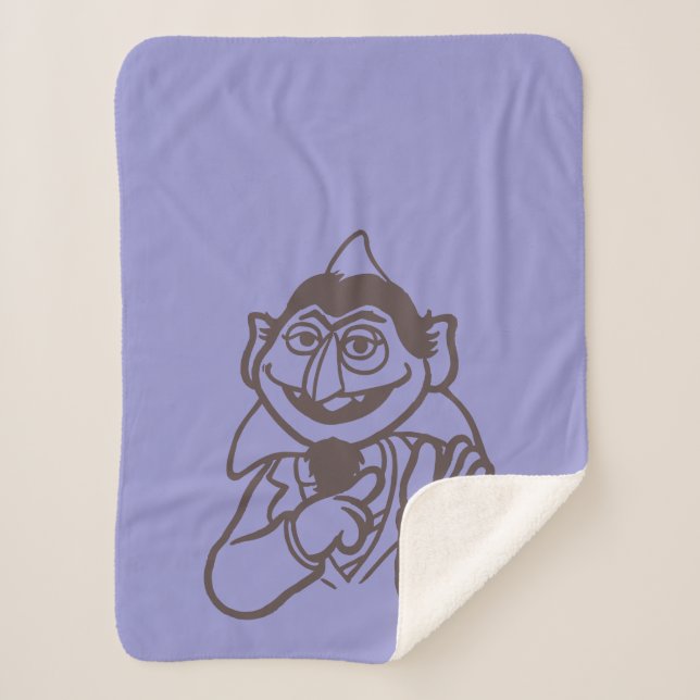 Sesame Street | Count von Count Sherpa Blanket (Front)