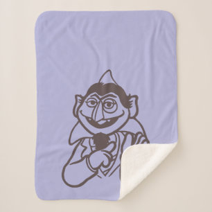 Sesame Street   Count von Count Sherpa Blanket