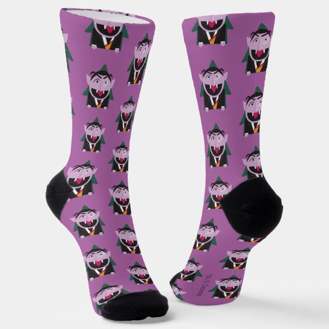 Sesame Street | Count von Count Socks (Angled)