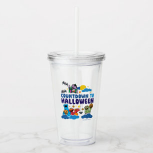 Sesame Street Countdown to Halloween Acrylic Tumbler