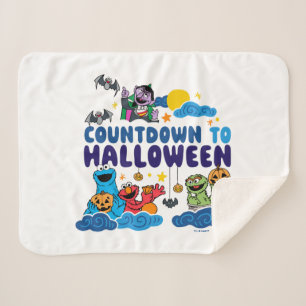 Sesame Street Countdown to Halloween Sherpa Blanket