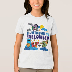 Sesame Street   Countdown to Halloween Tri-Blend Shirt