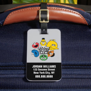 Sesame Street Crew Add Your Name Luggage Tag