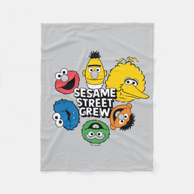 Sesame Street Crew Fleece Blanket (Front)