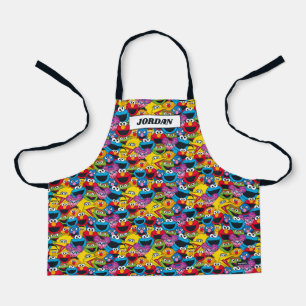 Sesame Street Crew Pattern Apron