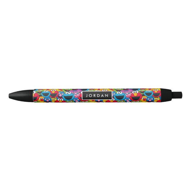 Sesame Street Crew Pattern Black Ink Pen (Front)