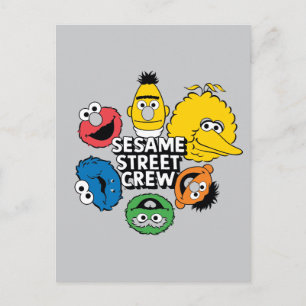 Sesame Street Crew Postcard