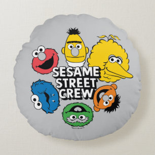 Sesame Street Crew Round Cushion
