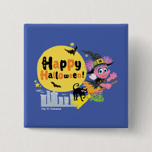 Sesame Street Cute Halloween Pattern 15 Cm Square Badge