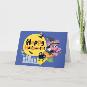 Sesame Street Cute Halloween Pattern Card