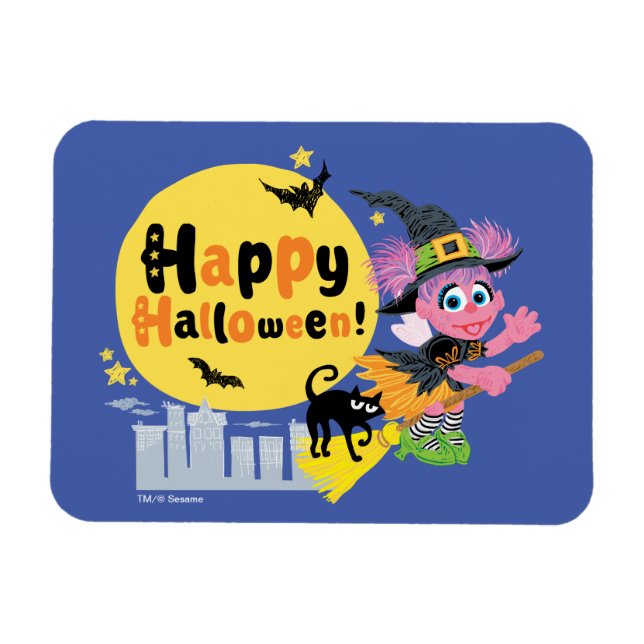 Sesame Street | Cute Halloween Pattern Magnet (Horizontal)