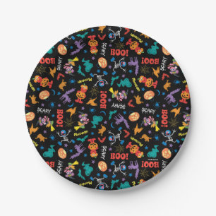 Sesame Street Cute Halloween Pattern Paper Plate