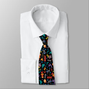 Sesame Street Cute Halloween Pattern Tie