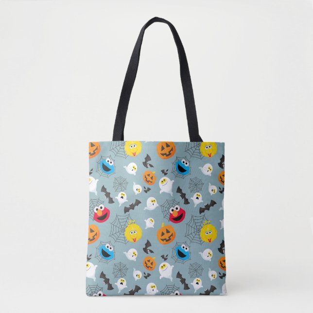 Sesame Street Cute Halloween Pattern Tote Bag (Front)
