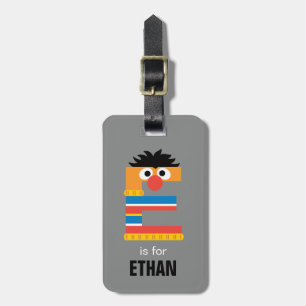 Sesame Street   E is for Ernie Luggage Tag
