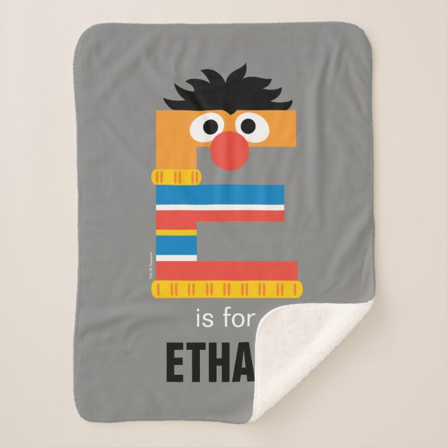 Sesame Street | E is for Ernie Sherpa Blanket (Front)