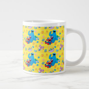 Sesame Street Easter Basket Pattern Large Coffee Mug