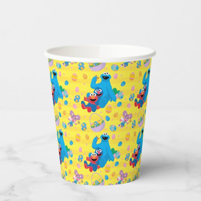 Sesame Street Easter Basket Pattern Paper Cups (Left)