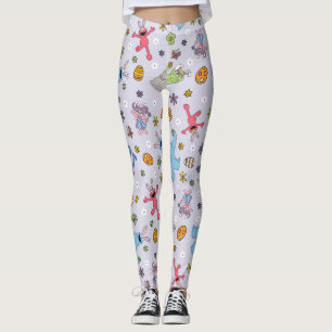 Sesame Street Easter Bunny Pattern Leggings