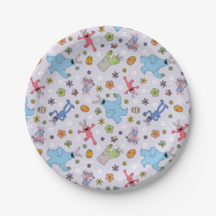 Sesame Street Easter Bunny Pattern Paper Plate