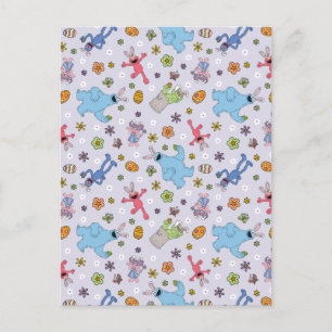 Sesame Street Easter Bunny Pattern Postcard