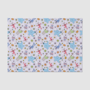 Sesame Street Easter Bunny Pattern Tissue Paper
