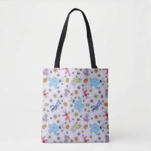 Sesame Street Easter Bunny Pattern Tote Bag