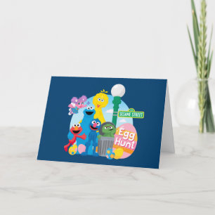 Sesame Street Easter Egg Hunt Holiday Card