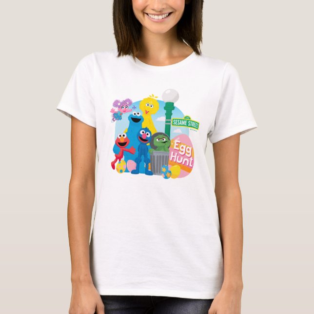 Sesame Street Easter Egg Hunt T-Shirt (Front)