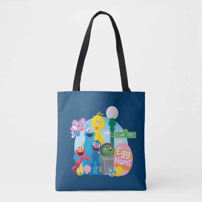 Sesame Street Easter Egg Hunt Tote Bag (Front)