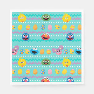 Sesame Street Easter Egg Pattern Napkin