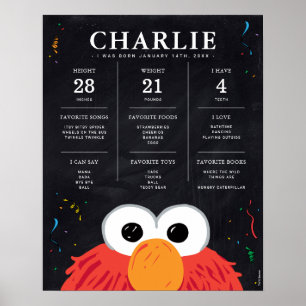 Sesame Street - Elmo 1st Birthday Milestone Poster