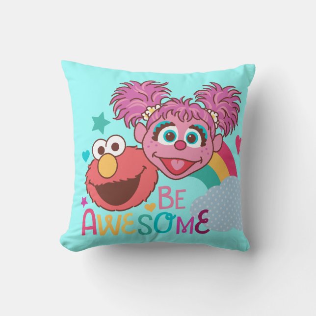 Sesame Street | Elmo & Abby - Be Awesome Cushion (Front)