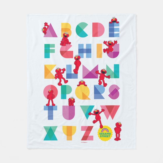 Sesame Street | Elmo Alphabet Fleece Blanket (Front)