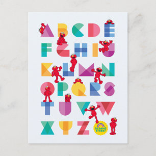 Sesame Street Elmo Alphabet Postcard