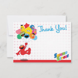 Sesame Street Elmo and Pals - Birthday Balloons Card