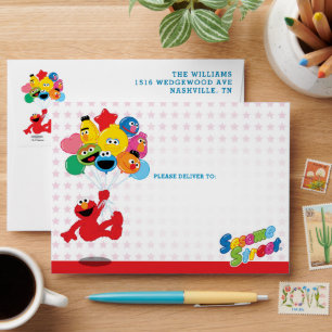Sesame Street Elmo and Pals - Birthday Balloons Envelope