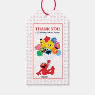 Sesame Street Elmo and Pals - Birthday Balloons Gift Tags
